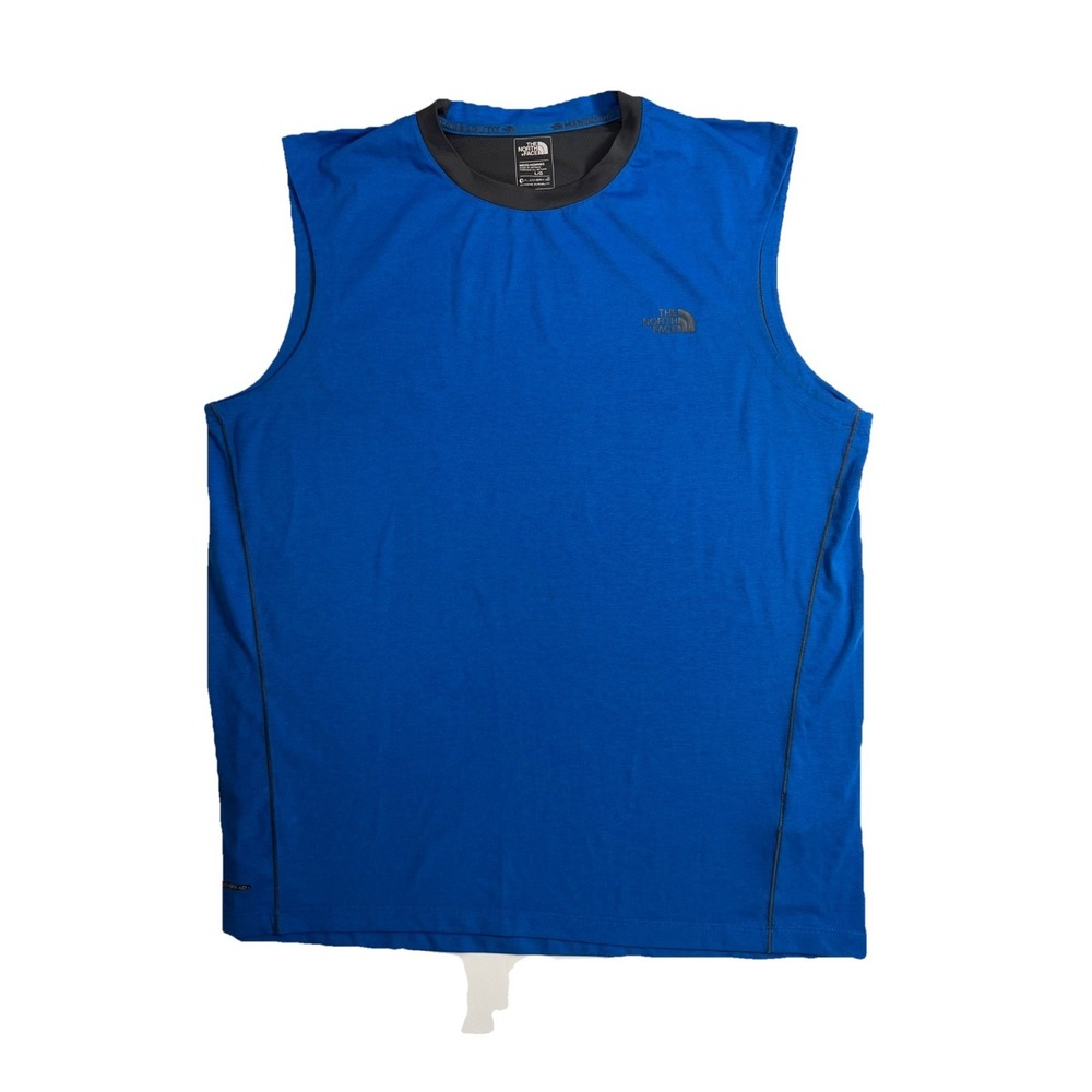 The North Face Running Blue Tank Top Men's Size L Flash Dry Mountain Athletics